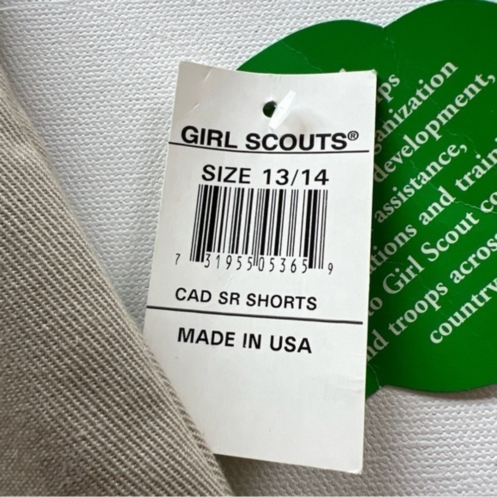 NWT GIRL SCOUTS SHORTS Official Uniform Khaki Adult Women's Size 13/14 (A3) - Picture 6 of 9